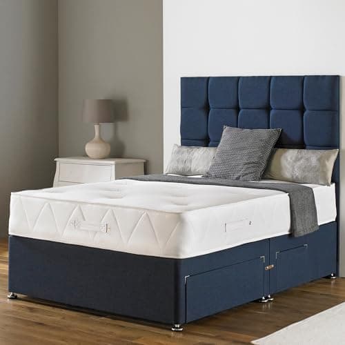 Image of Sleepur-pedic Extra Firm Single 3ft Orthopaedic Sprung Mattress, 10.5"/26cm Deep, Dual Sided Mattress With Handle, Hand Tufted For Extra Strength, Ideal For Back Pain Support, [90cm x 190cm]