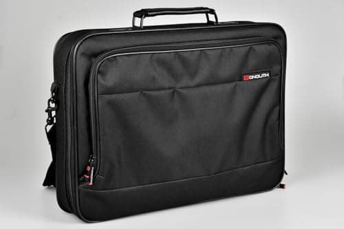 Image of Monolith New Nylon Computer Case with Organiser and Document Pocket PU Trim for 17.4 inch Black Ref 2342