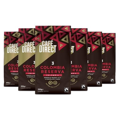 Image of Cafédirect Cauca Valley Colombia Fairtrade Ground Arabica Coffee 200g (Pack of 6)