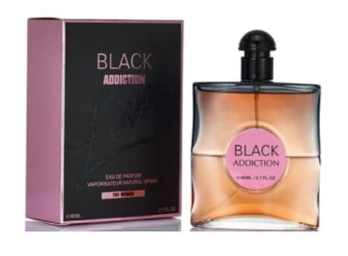 Image of Black Addiction Eau de Parfum for Women – 80ml | Long Lasting Perfume with Jasmine & Floral Notes | Elegant Fragrance Gift | Luxury Cologne for Women (Sweet)