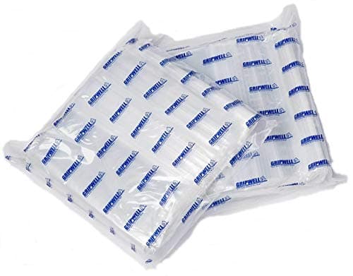 Image of GRIPWELL® Grip Seal Bags, 100 2.25" x 3" Write-On Panel, Reusable Clear Plastic, White Strips, Strong Resealable Zip Lock, Polythene Packaging for Food & Jewellery Storage