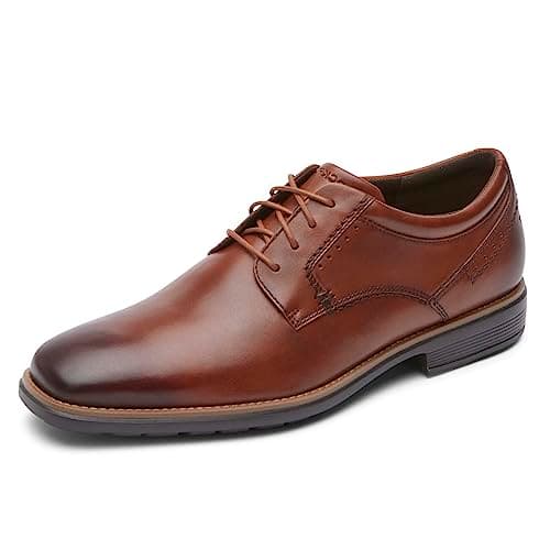 Image of Rockport Men's Next Gen Plain Toe Oxford, New Brown, 10.5 UK