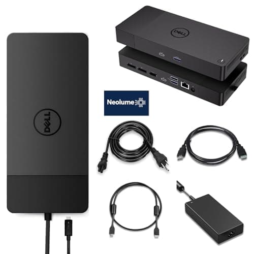 Image of Dell WD19S Docking Station 180W Bundle, Support Dual Monitor & 4K Display, Performance Dock WD19S with 180W Power Adapter + HDMI Cable + DP Cable