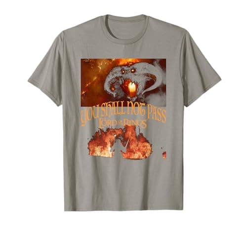 Image of Lord of The Rings You Shall Not Pass Balrog T-Shirt