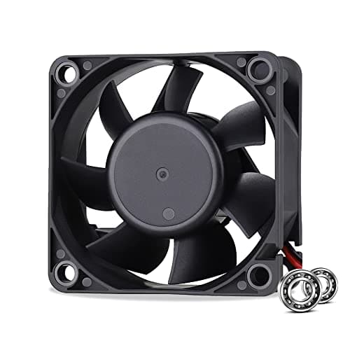Image of GDSTIME 60mm 24V Fan 60 x 60 x 25mm Cooling Case Fan Dual Ball Bearing Brushless 4500 RPM High Speed PC Fans 2 Pin For Game Console 3D Printer wine chassis Ventilation