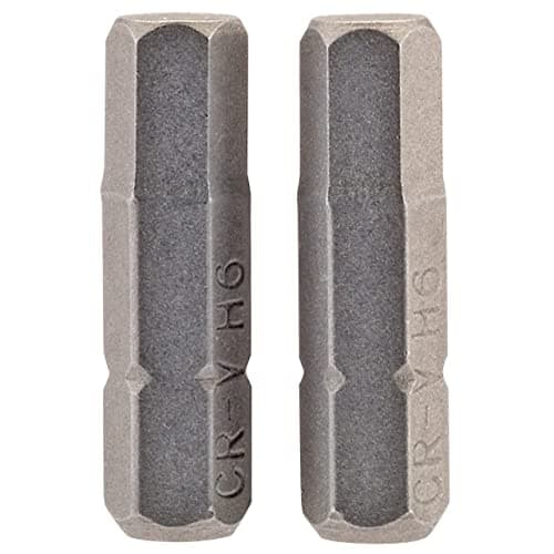 Image of Draper 63998 6mm 1/4" Hex Hexagonal Insert Bit 25mm Long (2 Piece)