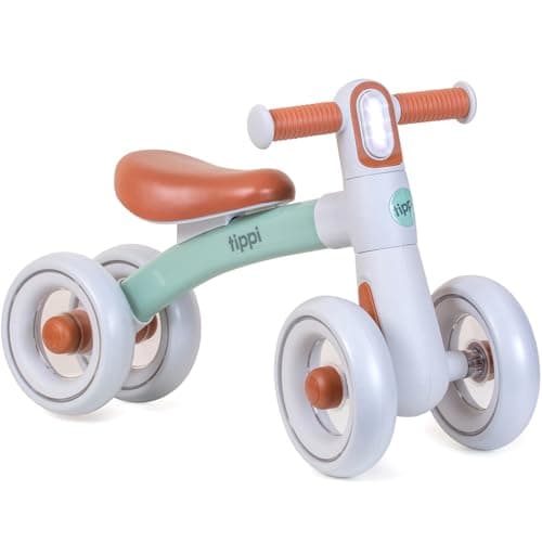 Image of Tippi Balance Bike for 1 Year Old, Baby To Toddler Balance Bike For Boys 12-24 Months Old, 4 Wheels Toddler First Bike, 1st Birthday Gifts