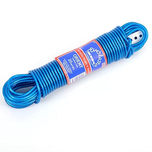 Image of Quality Everlasto 30m 'Orient' PVC Clothes/Washing Line 4.8mm Thick - Blue
