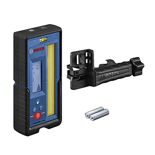 Image of Bosch Professional Measurement Bosch Professional Laser Receiver LR 45 (red and Green Beam, RB 45 Receiver Bracket, 2 x AA Batteries, Range: up to 300 m Radius)