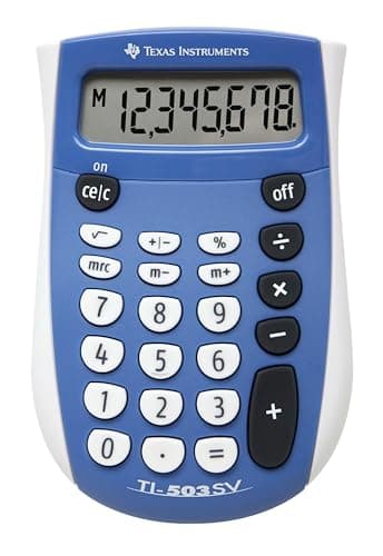 Image of TI-503SV Pocket Calculator, 8-Digit LCD