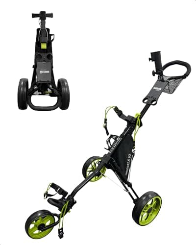 Image of Caddytek CaddyLite 11.5 V3 3 Wheel Golf Push Cart - Lightweight, Easy To Fold
