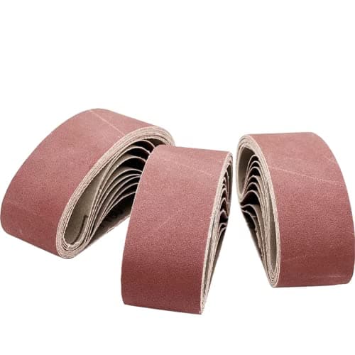 Image of FEIHU 40 x 303 mm Sanding Belt,for Polishing Metal, Wood,5 Different Grits,3×40/80/120/180/320 Grit, Compatible with Manual Sanders/Sanding Block,15 Pieces