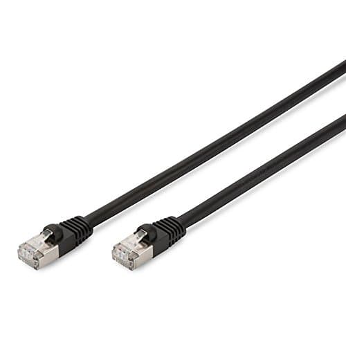 Image of Digitus LAN Cable Cat 6-1m - Outdoor Network Cable - S/FTP Shielded - PoE+ & RJ45-1 Gbps - Compatible with Cat6A - Black