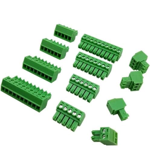 Image of 20Pcs Pluggable Terminal Block Kit 3.81Mm Pitch Welding-Free Brass Tin Plated For Electrical Wire Connection And Circuit Board Assembly