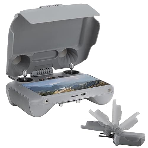 Image of Rantow 2-in-1 Protector Cover Sunshade for DJI RC 2 Remote Controller - Plastic Controller Screen Joysticks Protector Sun hood Compatible for DJI AIR 3 / Mini 4 Pro Drone Accessories