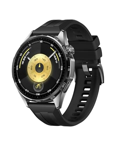 Image of HUAWEI WATCH GT 6 GPS 46mm Smart Watch, 1.47''AMOLED Touchscreen, up to 21 days battery life, Cycling,100+ Sports Mode, iOS & Android, All-day Health Monitoring, Emotional Wellbeing, Black
