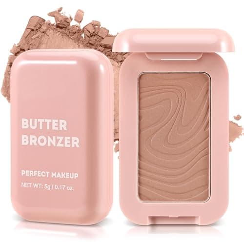 Image of Boobeen Soft Matte Bronzer - Contour Palette for Face, Bronzing & Blush Powder, Long-lasting Buildable Bronzed Shimmer