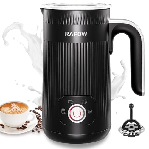 Image of Milk Frother Electric 5 in 1 - Milk Steamer Automatic Milk Frothers 350ml Large Capacity Silent Operation Milk Heater and Warmer Hot & Cold Milk Foamer for Latte Coffee Chocolate