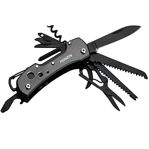 Image of HONZIN Swiss Style Multi Function Pocket Knife - for Every Day use Including Outdoor Survival Fishing