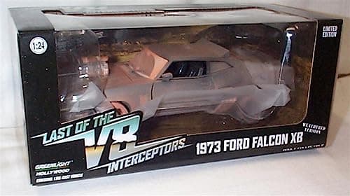 Image of Greenlight Entertainment Last of the V8 Interceptors F0RD Falcon XB M’AD MA’X vehicle 1.24 scale diecast model