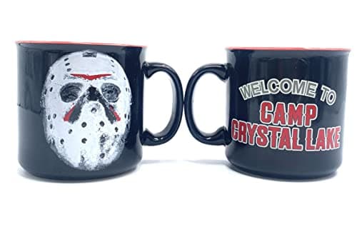Image of Silver Buffalo Friday The 13th Welcome to Camp Crystal Lake Ceramic Coffee Mug | Jason Voorhees Official Horror Movie Collectible