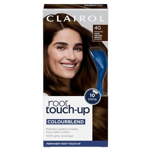Image of Clairol Root Touch-Up Permanent Hair Dye, 4G Dark Golden Brown, Packaging may vary