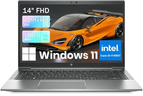 Image of HP ZBook Firefly 14 G8 Mobile Workstation Laptop, 14" FHD Screen (1920 x 1080), Intel Core i5-1145G7, 16GB RAM, 256GB SSD, QWERTY Keyboard, Windows 11 Pro (Renewed)