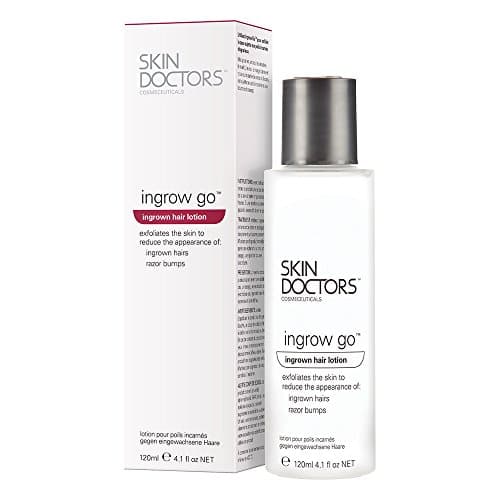 Image of Skin Doctors Ingrow Go Lotion | Ingrown Hair Treatment | Reduces Razor Burns & Bumps I Use on Legs, Bikini Line, Underarm & face | 120ml