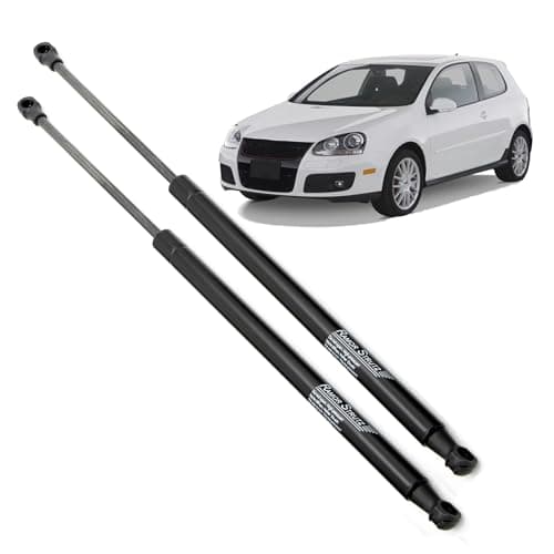 Image of Ramor Strutz 2x Tailgate Gas Struts Compatible with a VW Polo mk4 9N Hatchback 2001-2009. Tailgate Gas Springs Replacement for 6Q6827550 and others.