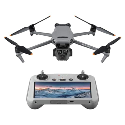 Image of DJI Mavic 3 Pro with DJI RC (screen remote controller), Flagship Triple-Camera Drone with 4/3 CMOS Hasselblad Camera, 43-Min Flight Time, and 15km HD Video Transmission, For pro aerial photography