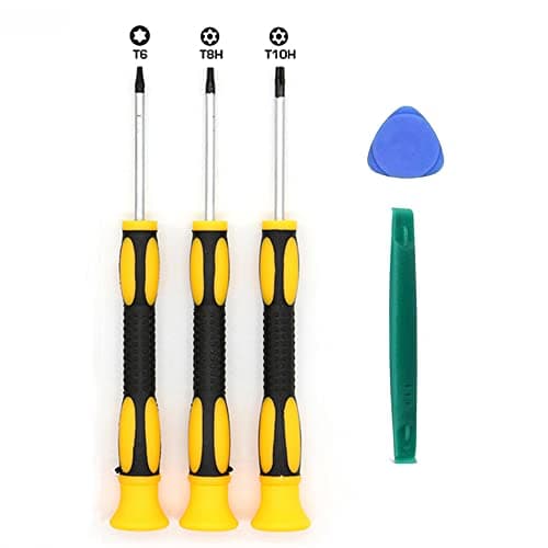 Image of Fongmore T6 T8H T10H with Hole Security Torx Screwdriver Set for Xbox One 360 Controller PS3 PS4 Repair Tool Kit with Safe Prying Spudger