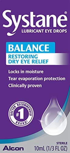 Image of Systane Balance Lubricant Eye Drops, Restorative Formula, 0.33-Ounce (Pack of 2)