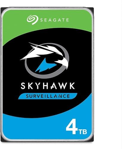 Image of Seagate Skyhawk 4 TB, Video Internal Hard HDD – 3.5", SATA 6Gb/s, 256MB Cache, for DVR NVR Security Camera System, with in-house Rescue Services (ST4000VX016)