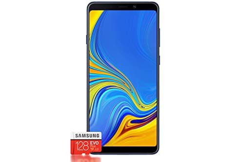 Image of Samsung Galaxy A9 (2018) Smartphone Bundle [6.3 Inches, 128GB] + Evo Plus 128GB Memory Card