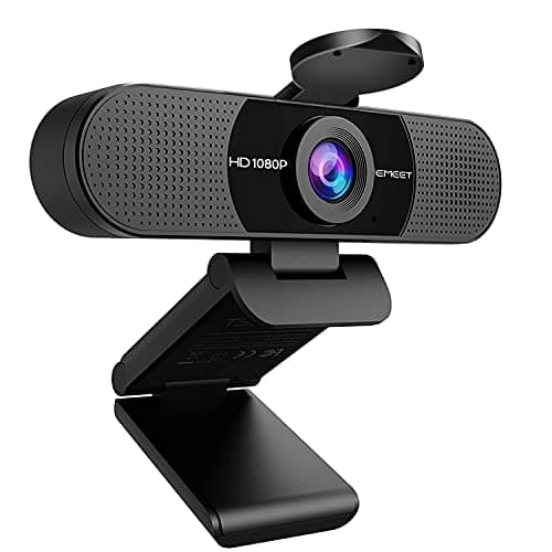 Image of EMEET 1080P Webcam with Microphone, C960 Web Camera, 2 Mics Streaming Webcam, 90°FOV Computer Camera, Plug and Play USB Web Cam for Online Calling/Conferencing, Zoom/Teams/Facetime/YouTube, Laptop/PC