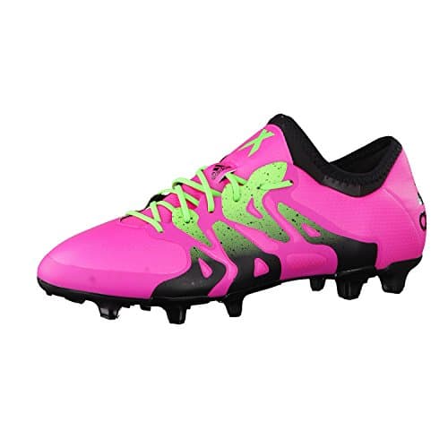 Image of adidas Men's X 15.1 Fg/AG Football Boots, Pink Shock Pink Solar Green Core Black, 6.5 UK