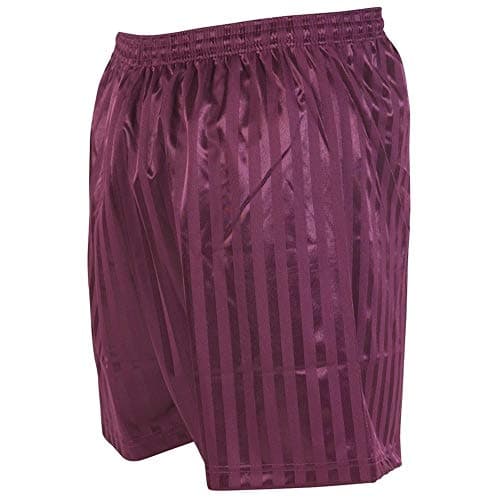 Image of Precision Striped Continental Football Shorts 42-44 inch Maroon