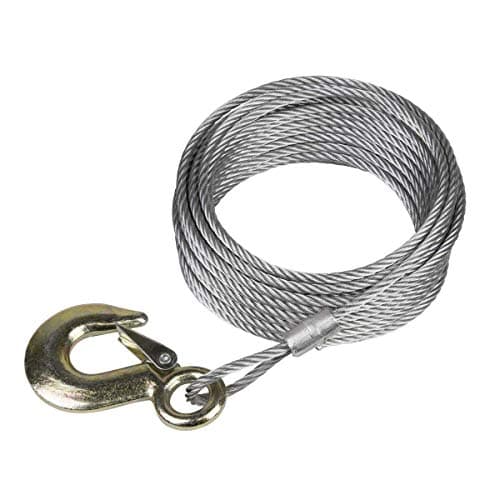 Image of Sealey Winch Cable/Wire Rope Ø5.1mm x 10M 810kg Breaking Strength with Forged Hook - GWEC12