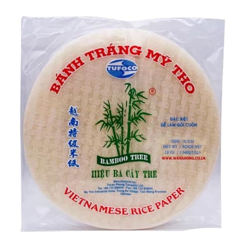 Image of WaNaHong Vietnamese Rice Paper | Great for Spring Roll Summer Roll | Gluten Free, Vegan, and Low Calorie (16cm)