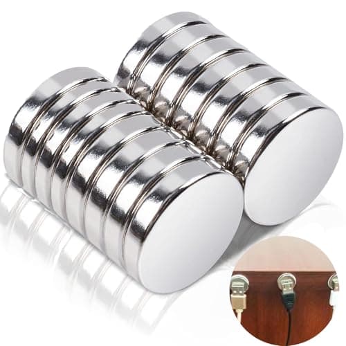 Image of 15 PCS Strong Round Neodymium Magnets, 15X2mm - Mini Disc for Refrigerator, Whiteboard, Crafts, Arts, Pin Board, DIY Picture Photo