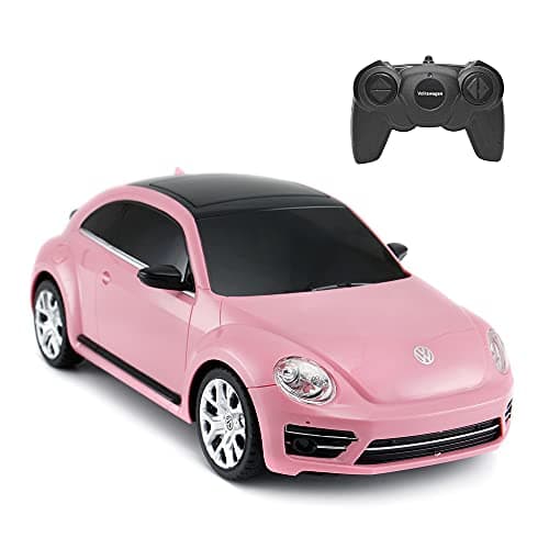Image of RASTAR Rc Beetle Volkswagen, 1:24 Scale Kids Remote Control Racing car, Pink Rc Toy Car for Kids Girls Toddlers.