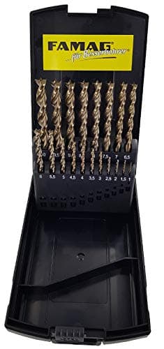 Image of Famag HSS-G Set of 19 Twist Drill Bits for Wood