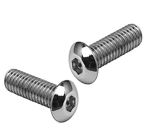 Image of M4 (4mm x 10mm) Hex Socket Button Head Screws - A2 Grade Stainless Steel (Pack of 20)