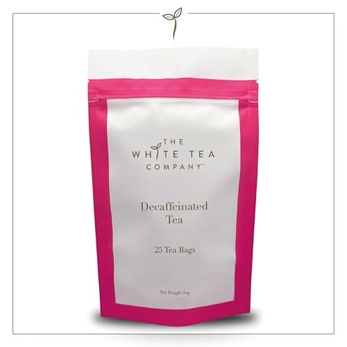 Image of The White Tea Company | Premium Decaf Tea | Bold 100% Kenyan Blend | Golden, Biscuity & Full-Flavored | Fair Trade, Rainforest Alliance Certified | 25 Biodegradable Tea Bags