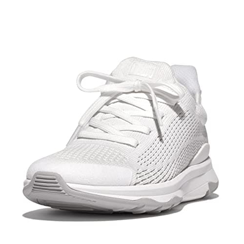 Image of Fitflop Women's Vitamin FFX Knit Sports Sneakers, White, 8 UK