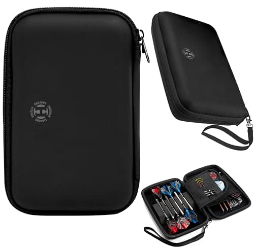 Image of Harrows Darts Case Blaze Pro 6, Dart Holder, Holds 6 Darts, Protective EVA Material, Professional Darts Accessories, Holds 6 Darts Fully Assembled (Black)