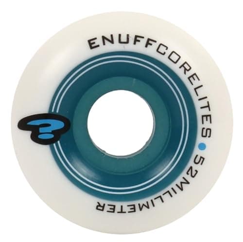 Image of Enuff Corelites 52mm White/Blue Skateboard Wheels
