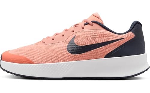 Image of Nike Vapor Lite 3 Tennis Shoes for Hard Court (Men's) FZ2155, Apricot Agate Obsidian White, 9 UK