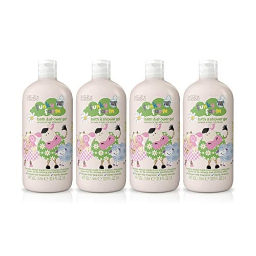 Image of Baylis & Harding Funky Farm Kids Bathtime Bath and Shower Gel 1 Litre, (Pack of 4) - Vegan Friendly