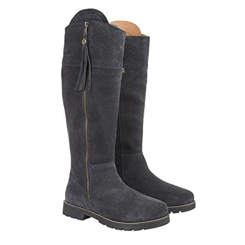 Image of Cabotswood Women's Elite Burleigh 2 Navy Waterproof and Breathable Full Height Country Zip Boot Equestrian, 6 UK